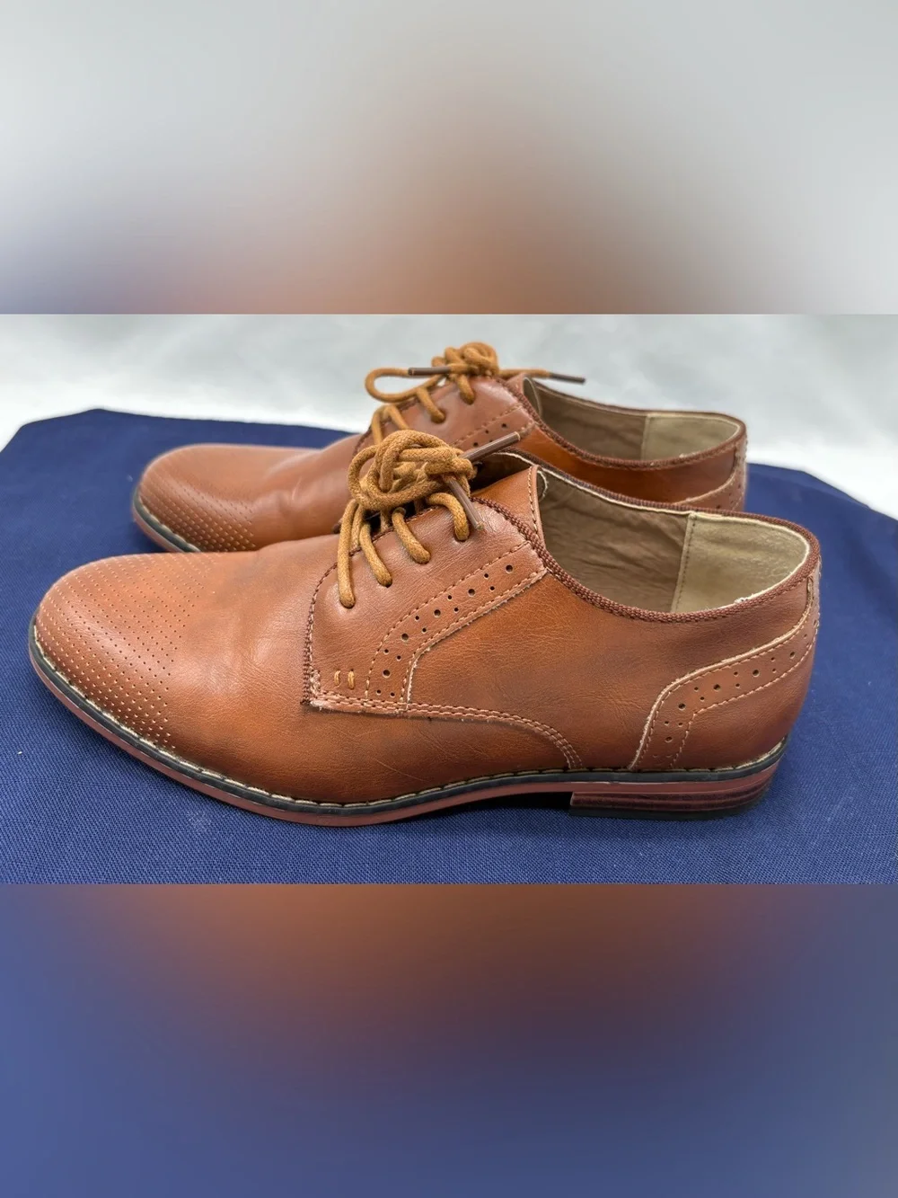 Steve Madden Bconnar Oxford Derby, size 3, Brown, Dress Shoes